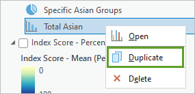 "Duplizieren" für das Diagramm "Total Asian"