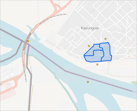 Position des Lesezeichens "Kazungula"