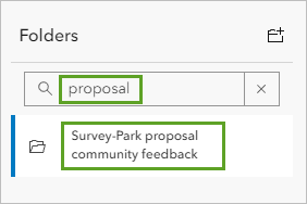 Suche nach dem Survey-Ordner unter "Eigene Inhalte"