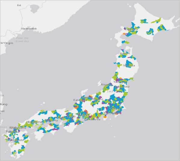 Japan mit MEA-Daten