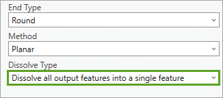 Parameter "Dissolve-Typ" für das Werkzeug "Puffer"