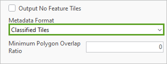 Parameter "Metadatenformat" mit der Einstellung "Klassifizierte Kacheln"