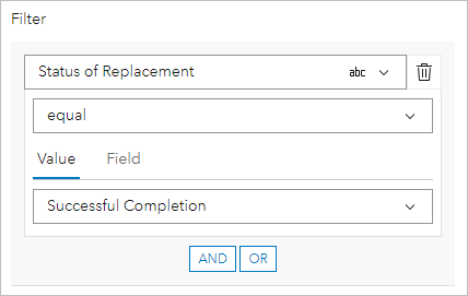 Ausdruck für den Filter