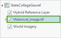 Ausgewählte Datei "Historical_image.tiff"