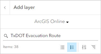 Suchen nach Hurricane Evacuation Routes in ArcGIS Online