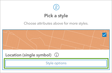 Schaltfläche "Style-Optionen" für "Position (Einzelsymbol)" im Bereich "Styles"