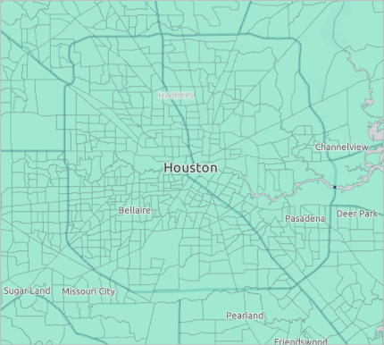 Layer "Houston Census Tract Demographics"