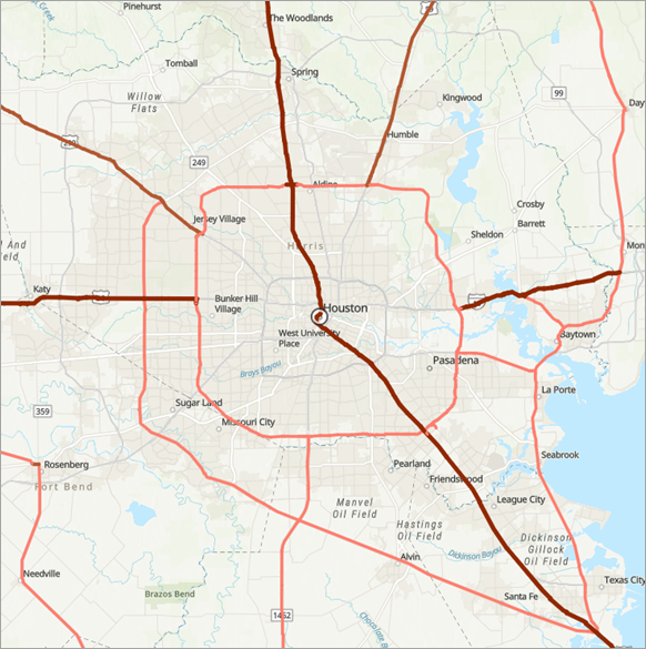 Karte der Hurrikan-Evakuierungsrouten