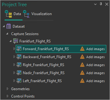 "Forward_Frankfurt_Flight_RS" im Bereich "Projektbaum"