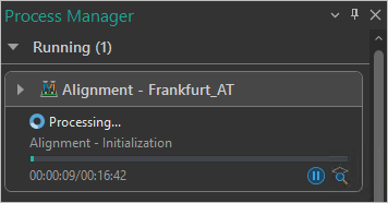 Status der Ausrichtung im Prozess-Manager