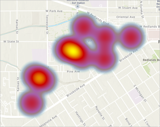 Layer für Survey-Antworten im Style "Heatmap"