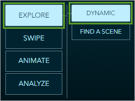 Schaltflächen "Explore" und "Dynamic"