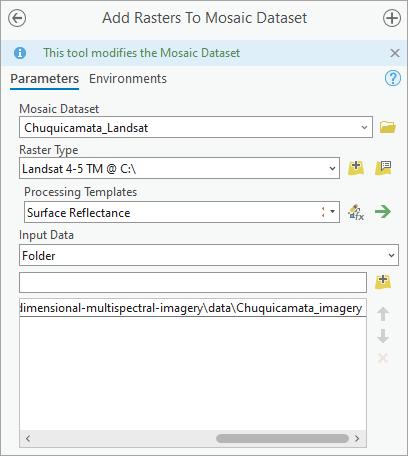 Parameter von "Raster zu Mosaik-Dataset hinzufügen"