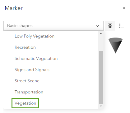 Symboltyp "Vegetation"