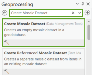 Werkzeug "Mosaik-Dataset erstellen"