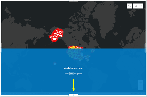 Schaltfläche "Hinzufügen" unten im Dashboard