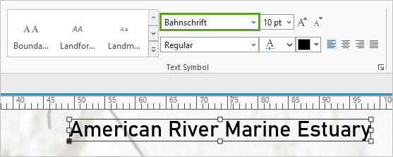 Schriftart auf dem Menüband eingestellt auf "Bahnschrift"