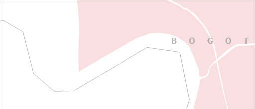 Grenzlinie einer Gemeinde auf der Karte