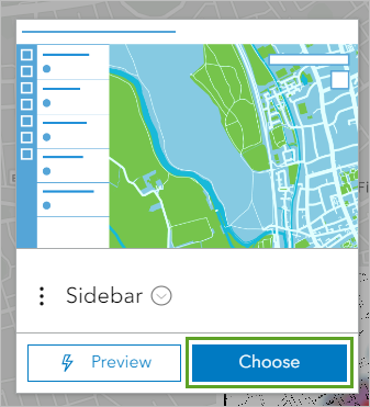 Die Sidecar-App auswählen