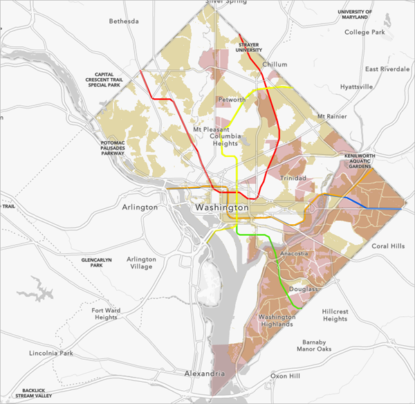 Layer "Metro Lines" zur Karte hinzugefügt.