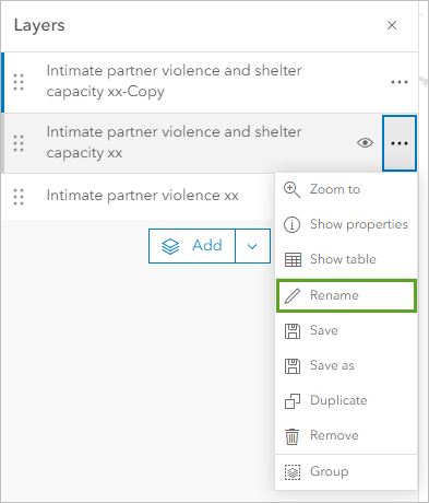 Sie können den Layer umbenennen.