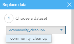 Option "Dataset auswählen"