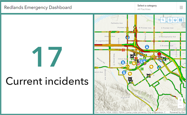 Dashboard mit Ereignisanzahl