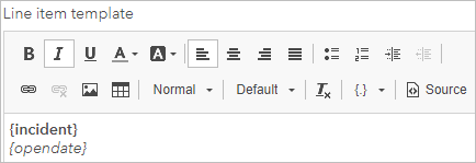 Listenfeldformatierung