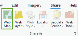 "Web-Karte" in der Gruppe "Freigeben als" auf der Registerkarte "Freigeben"