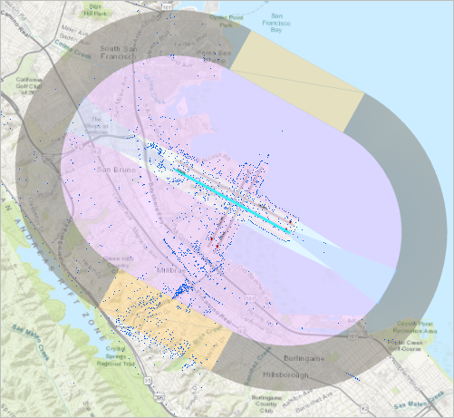 OIS-Ergebnisse für die ausgewählte Landebahn 10R/28L