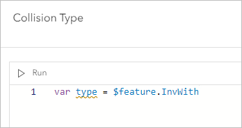 Die fertige Zeile für die Variable "type"