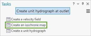 Task "Create an isochrone map"