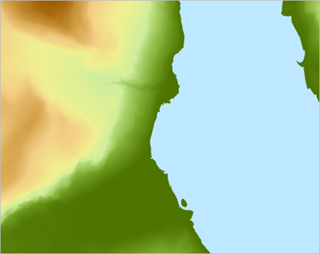 DEM und See-Polygon