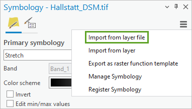 Option "Aus Layer-Datei importieren"