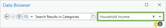 "Household Income" in der Suchleiste