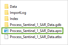 Datei "Process_Sentinel_1_SAR_Data.aprx"