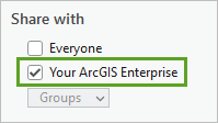 Option "Ihr ArcGIS Enterprise"