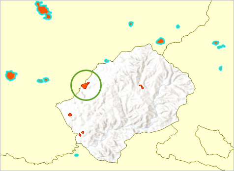 Polygon für Maseru nicht ausgewählt