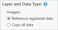 "Registrierte Daten referenzieren" ist ausgewählt