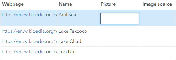 Bearbeitbare Zelle in der Tabelle