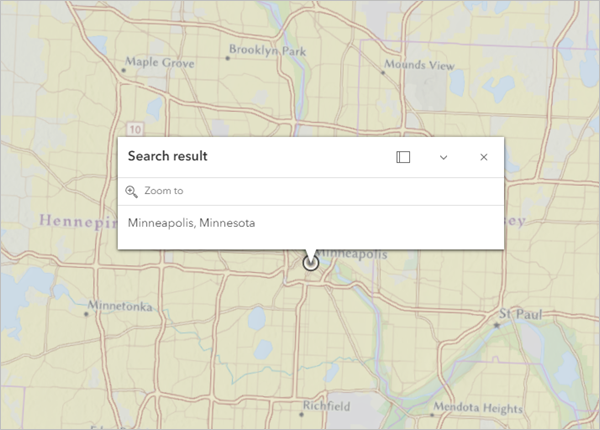Minneapolis, Minnesota, auf der Karte