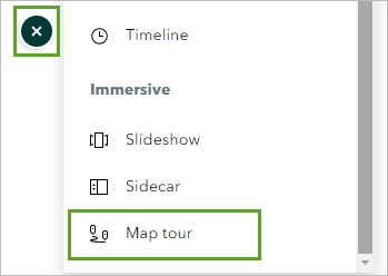 Map Tour-Inhaltsblock