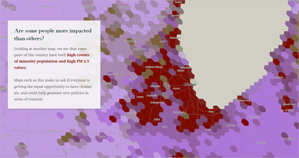 Karte zu der Frage "Are some people more impacted than others?"