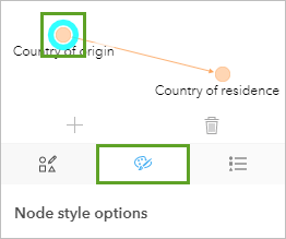 Registerkarte "Aussehen" für den Knoten "Country of origin"