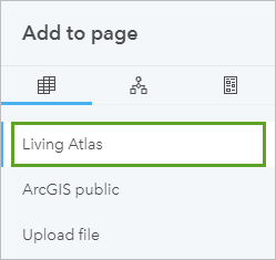 Option "Living Atlas"