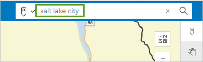 Die in die Suchleiste eingegebenen Wörter "salt lake city"