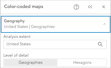 Eingeblendeter Eintrag "Geographie"