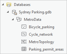 "MetroTopology" in der Geodatabase