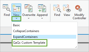 "QaQc Custom Template" auswählen.