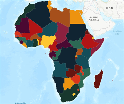 Layer "Africa Countries"